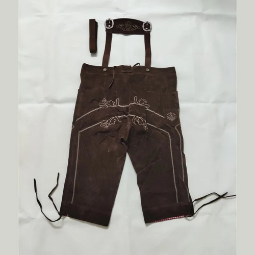 WW | Herren Lederhosen Kniehose Mit Trägern Bayerische Festkleidung