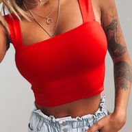 WW - Crop-Top Damen mit Ausschnitt