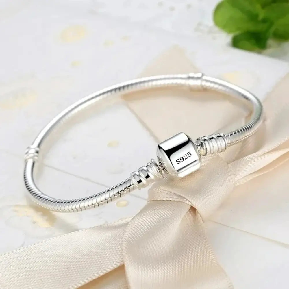 WW | 925 Echt Sterling Silber Charm Armband Für Damen