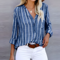 WW | Modische Bluse für Damen | Gestreift