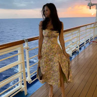 Blumiges Corsagenkleid