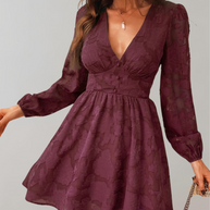 WW | V-ausschnitt Minikleid