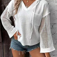 Pullover mit Kapuze und Kordelzug