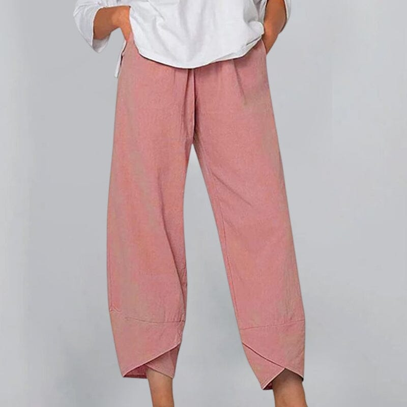 WW | Damenhose Leichte Baumwoll Und Leinen Damen Sommer Komfort
