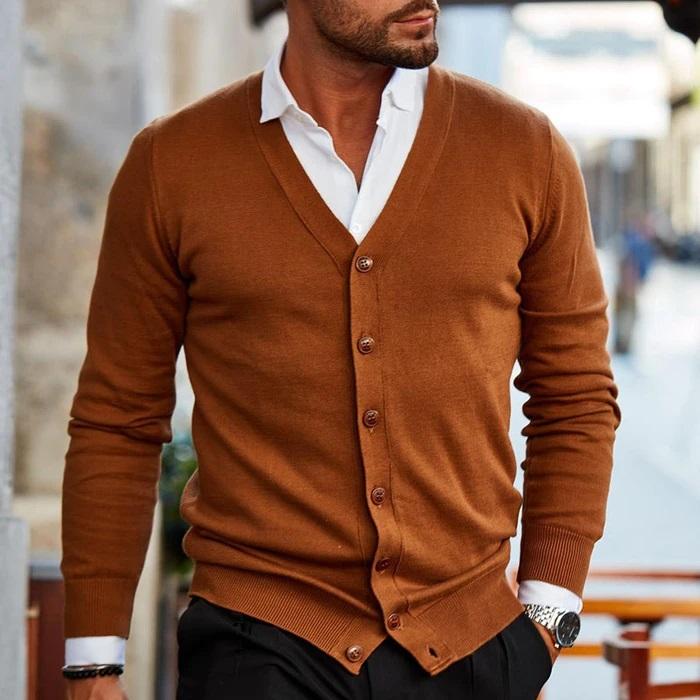 W&W Mode | Lässiger Strickjacke Für Herren