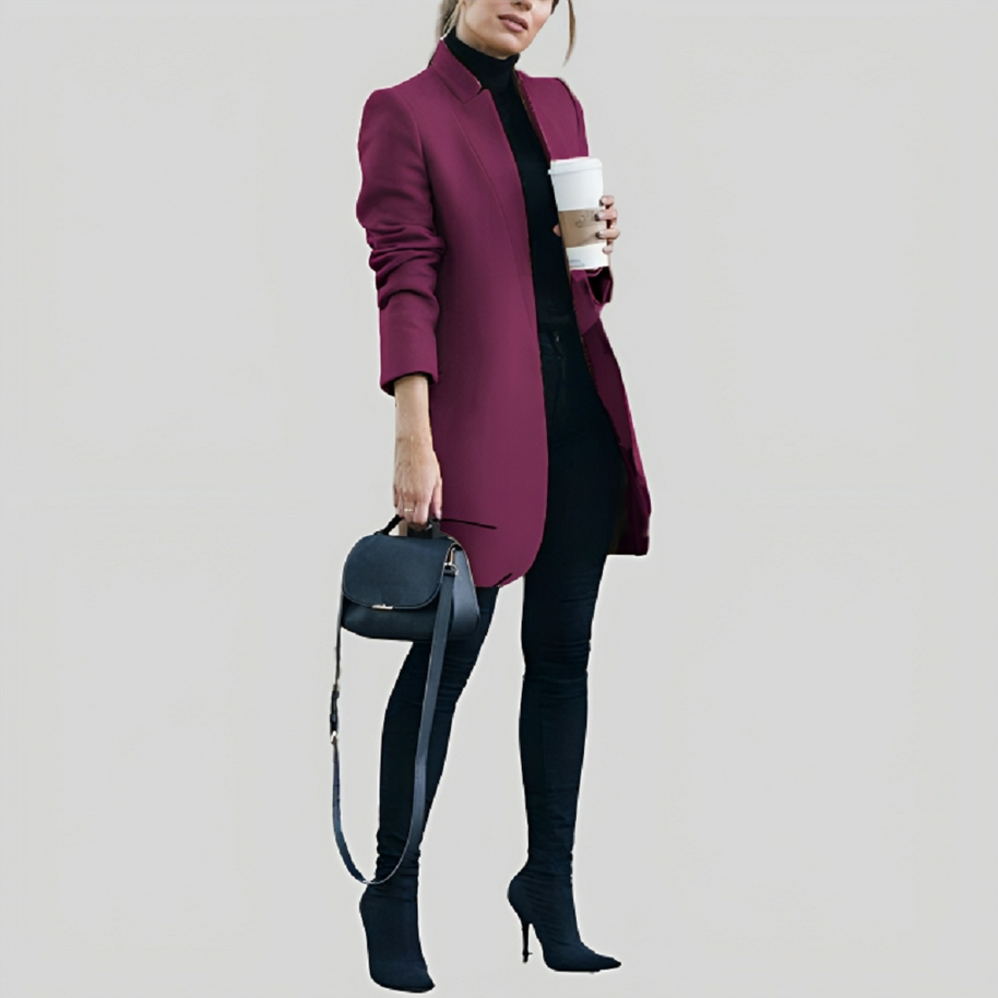 WW | Damen Herbst Winter Wollblazer - Stilvoll & Warm für Kalte Tage