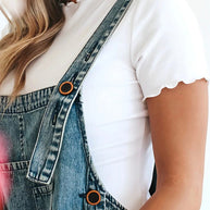 WW | Ärmelloser Lockere Denim Overall