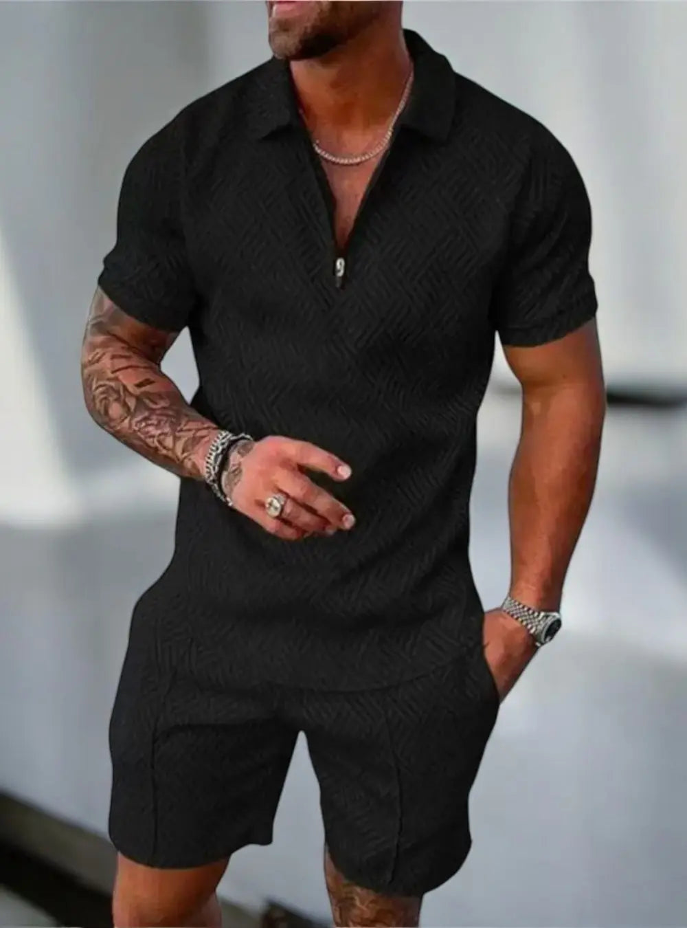 WW | Herren Sommer Hemd Und Hose Satz