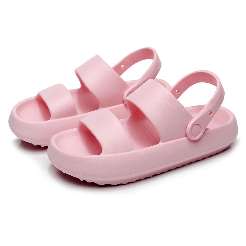 W&W Mode - Orthopädische Sandalen | Comfort Plus Pantoletten mit Doppelriemen | Gepolsterte, lässige Slip-On-Sandalen
