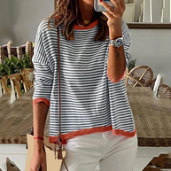 Gestreifter Pullover