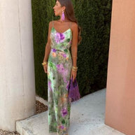 WW | elegante lange Korsettkleidung für Damen mit abnehmbarem Schal