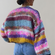 WW | Übergroße Und Bunte Strickjacke