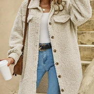 Weiche Jacke mit Knöpfen