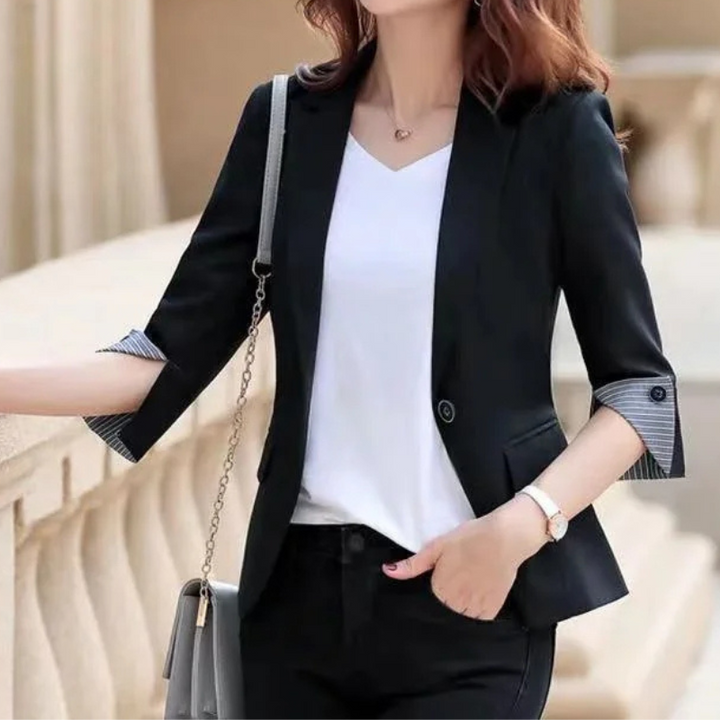 W&W Mode | Eleganter Damenblazer mit Knopfdetails Ideal für Das Büro