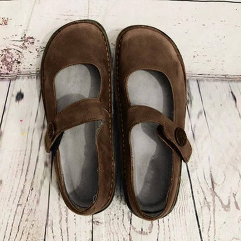 W&W Mode | Damen Weinlese Einstiegs Sandalen Frauen Schuhe Aus Wildleder