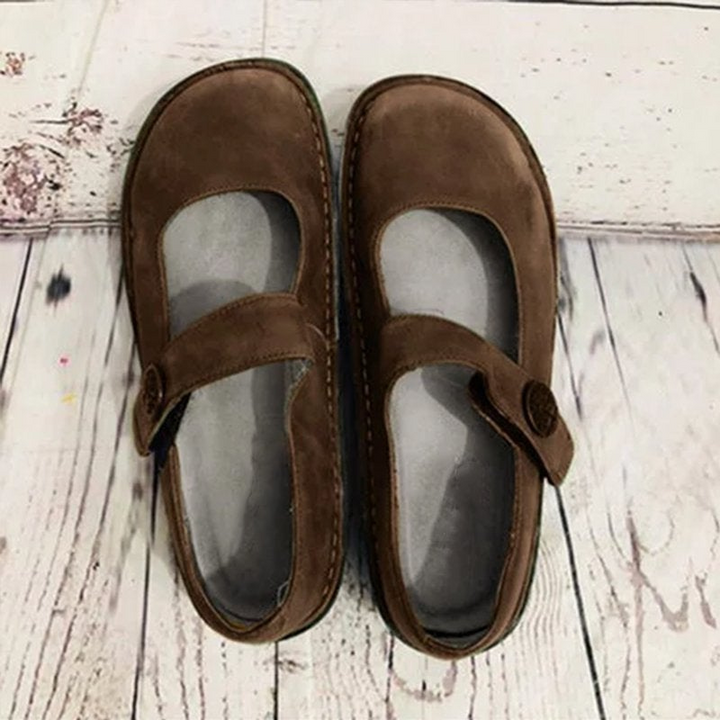 W&W Mode | Damen Weinlese Einstiegs Sandalen Frauen Schuhe Aus Wildleder
