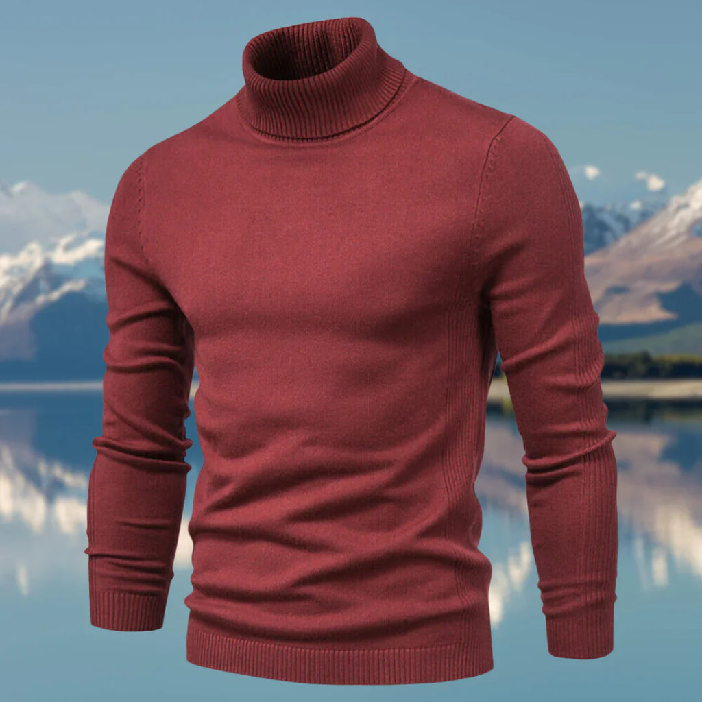 WW | Klassischer Pullover Mit Rollkragen Für Herren