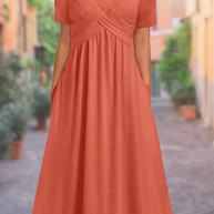 WW | Sommerkleid Mit V-ausschnitt