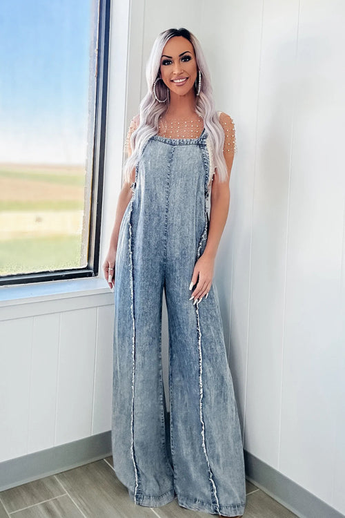 WW | Fresh Perfection Light Wash Denim Overall