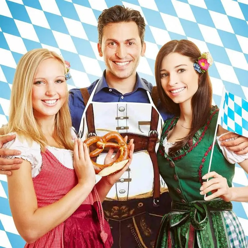 WW | Damen Schürze mit Traditionellem Druck