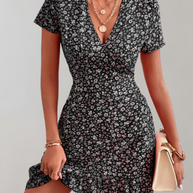 WW - Sommer kurz Boho Kleid Frauen