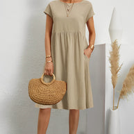 WW | Midi-Kleid mit Seitentaschen