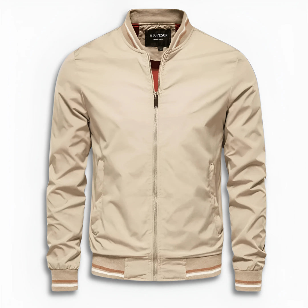 W&W Mode | Herren Lässige Übergangsjacke mit Wasserabweisender Oberfläche & Stehkragen W&W Mode