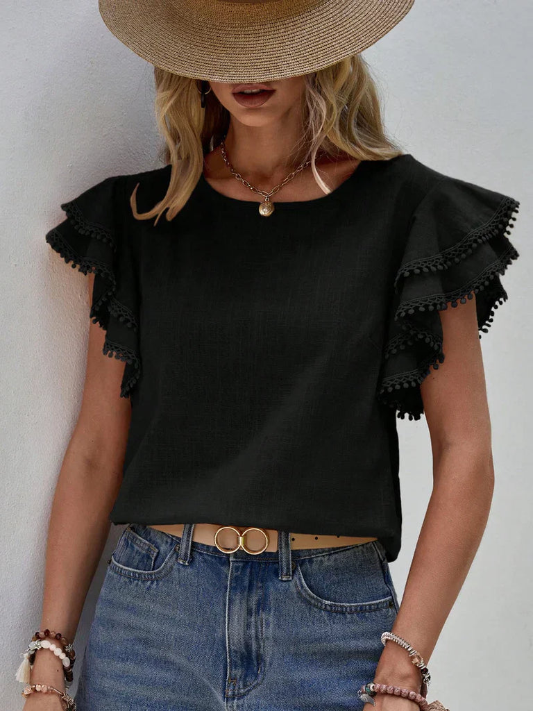 WW | Solide Farbe Lässig Slim Blusen Für Damen