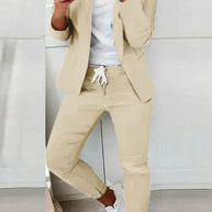 WW | Langärmeliger Blazer Und Hose Stil