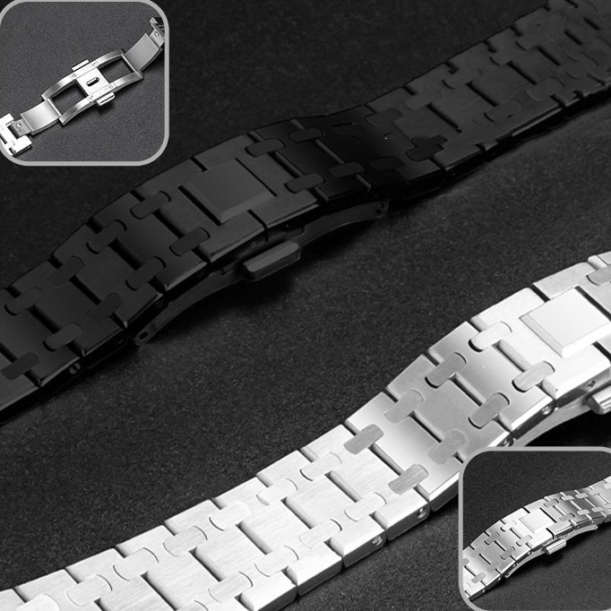 WW | Rvs Band Für Samsung Watch Ultra Mit Luxus Doppelkettendesign