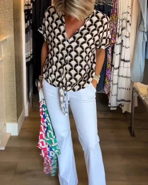 WW | Lässiges Top mit V-Ausschnitt