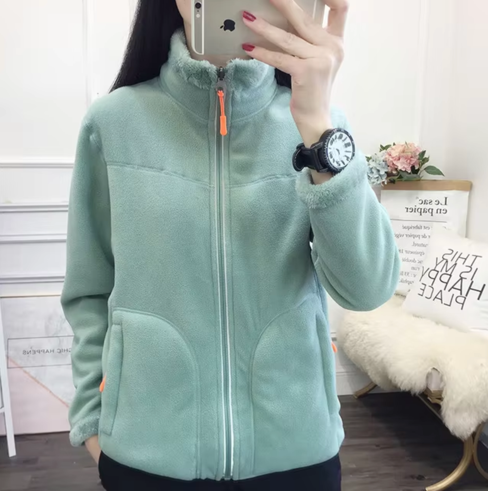 WW | Doppelseitige Fleecejacke