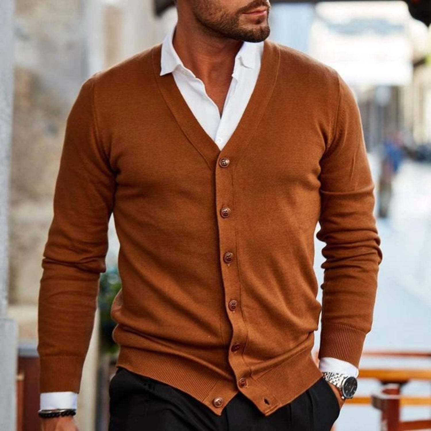 WW | Alltag Strickjacke Für Herren