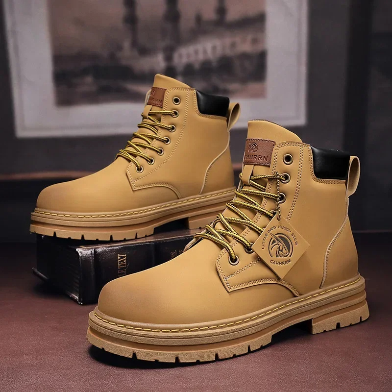 WW | Outdoor Herrenschuhe Stiefel Mit Rutschfester Sohle Und Schnürung