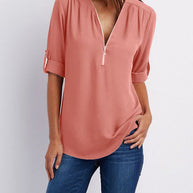 Maxime™ - Langärmelige Lockere Bluse