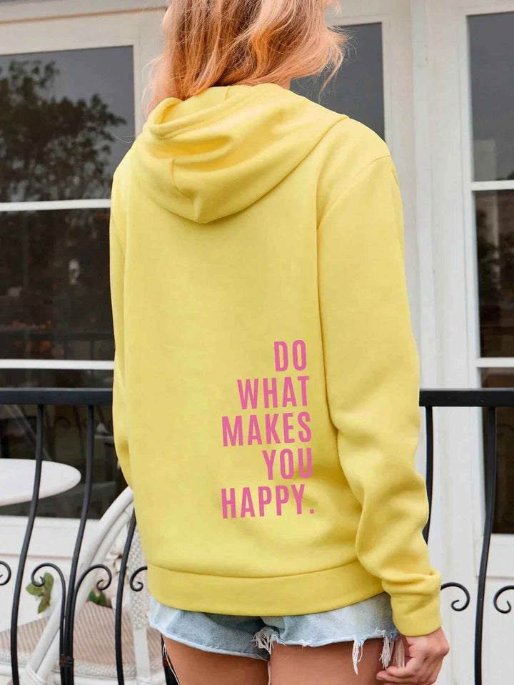 W&W Mode - Damen Hoodie - Lässiger Streetstyle mit Schriftzug