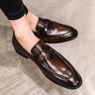WW | Herren Lässig Leder Slipper Leder Slipper Für Männer