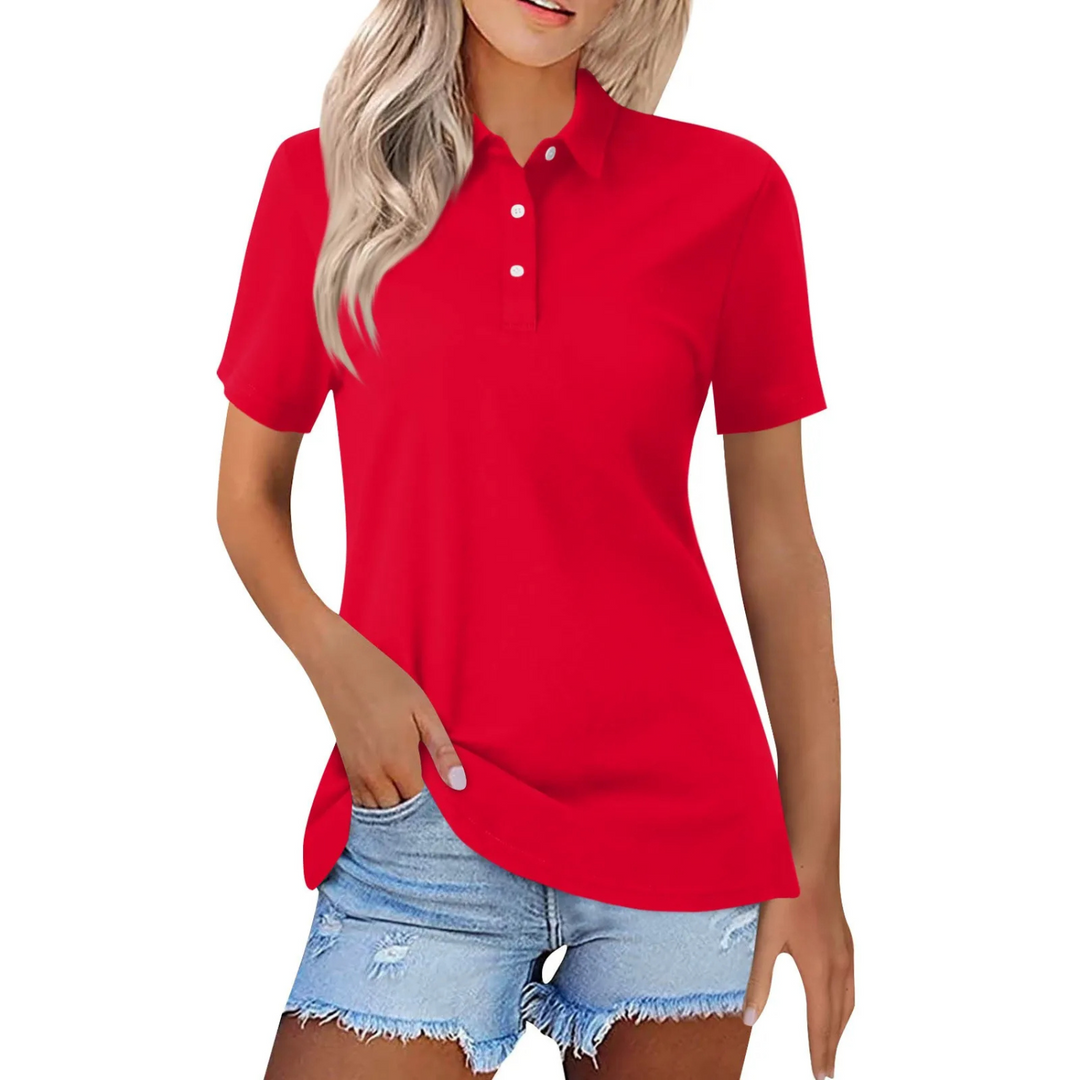 W&W Mode | Leichtgewichtiges Poloshirt Für Damen