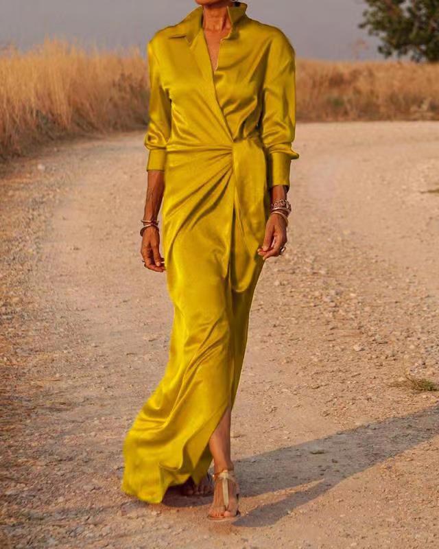 WW | Lefèvre Modisches Seidenkleid