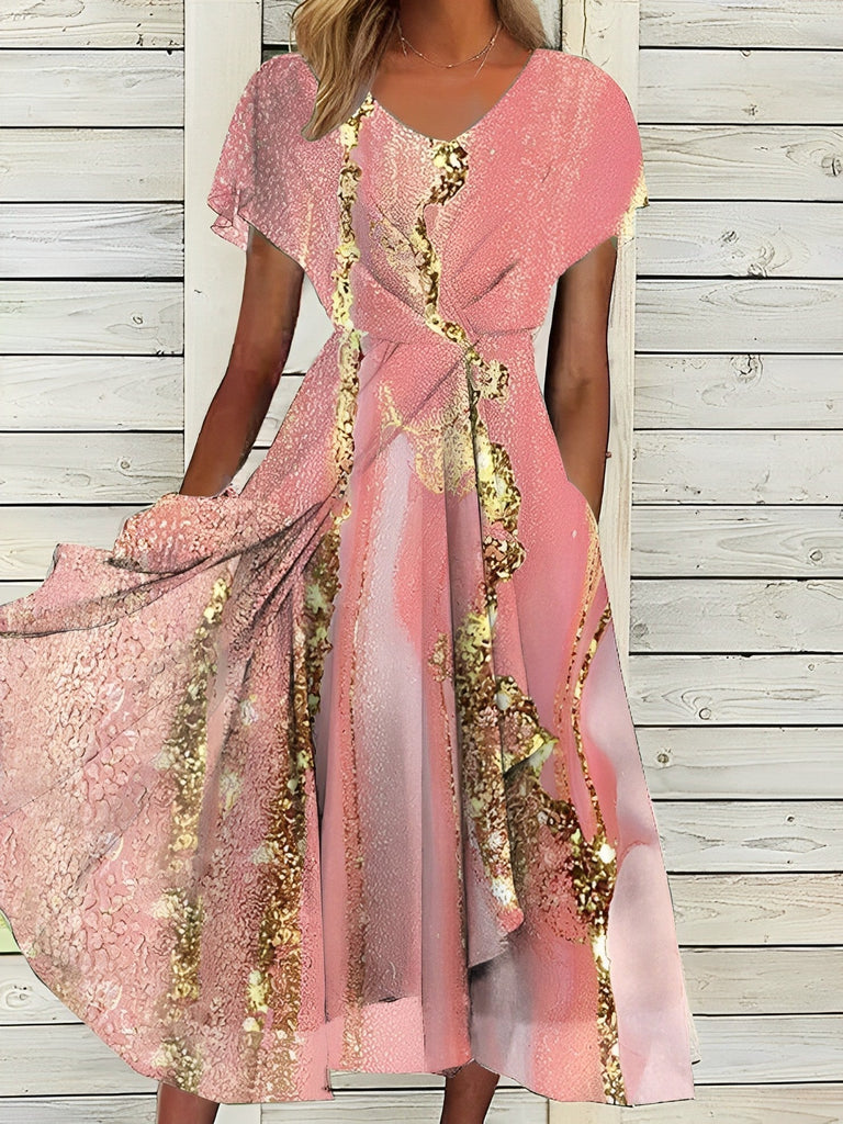 WW | Elegantes Kleid In Roségold für Besondere Anlässe