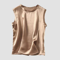 WW | Ärmelloses Seiden Satin Top