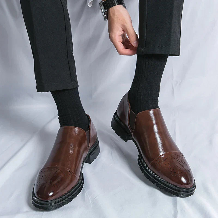W&W Mode | Elegante Herrenschuhe Klassische Slipper Anzugschuhe Mit Eleganter Verarbeitung
