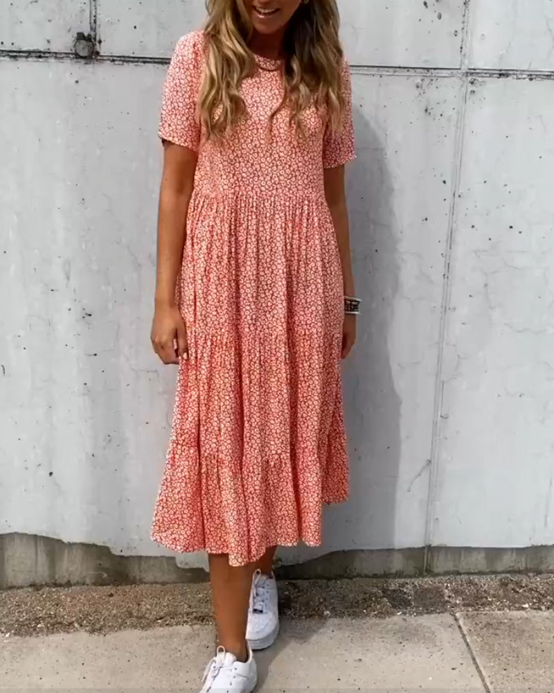 WW | Kurzarmkleid mit Blumenmuster