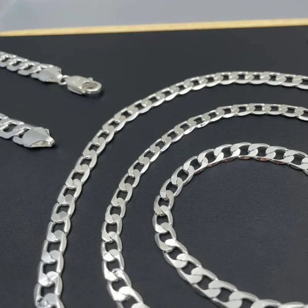 WW | 925 Sterling Silber Gesicht Kette