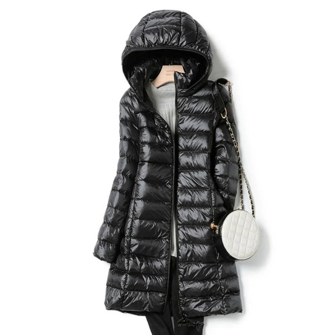 WW | Lange Winter Puffer Jacke - Kapuze