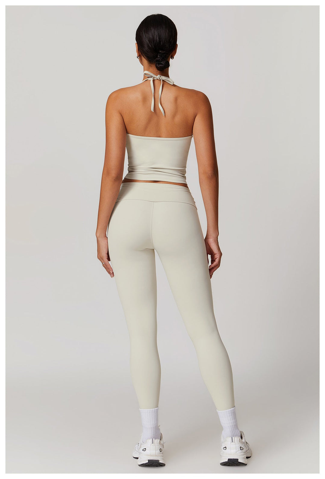 W&W Mode | Trendige Fitness Schnell-Trocknend Yoga-Hose mit Falten