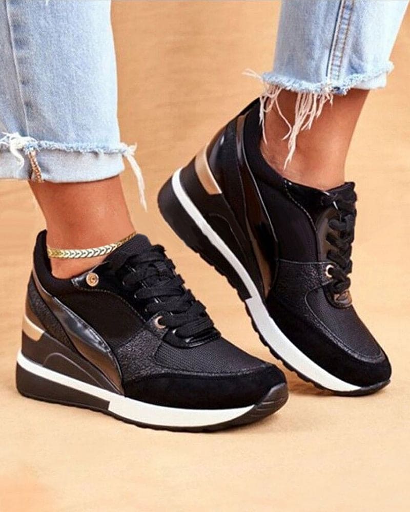 WW | Plattform Sneakers Mit Pailletten