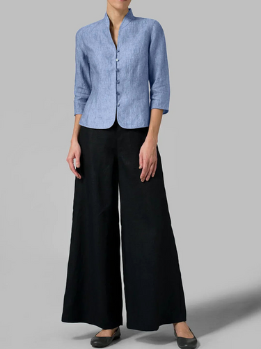 WW | Stylisches Damenoberteil Hoher Kragen