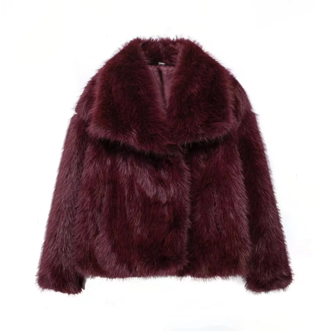 WW | Flauschige Pelzjacke Für Winter