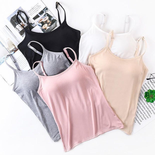 WW | Bequeme Tanktop mit integrierten BH für Damen